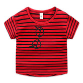 High quality 2022 kids T-shirt Summer boys girls stripe Print 100% Cotton-TB00970-Veeddydropshipping